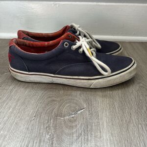 Sperry Top-Sider x Jaws Sneakers Mens Size 10 Navy Blue Canvas Shoes Limited CVO